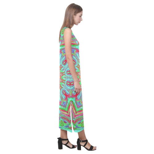 indian 5 Phaedra Sleeveless Open Fork Long Dress (Model D08)