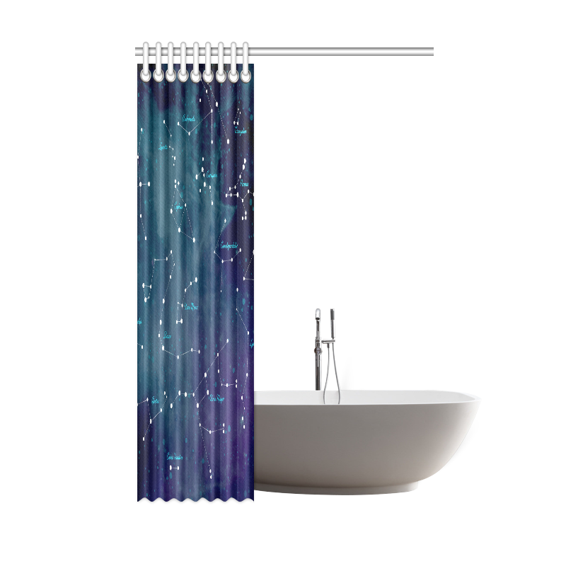 Constellations Shower Curtain 48"x72"