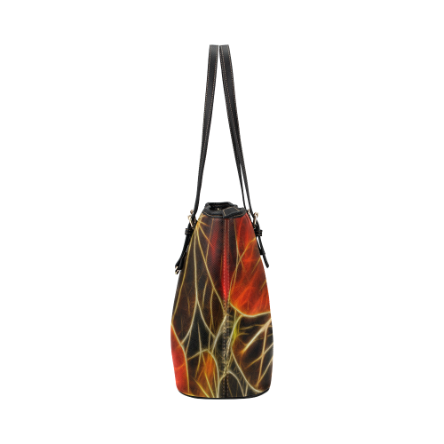 Foliage #9A - Jera Nour Leather Tote Bag/Small (Model 1651)