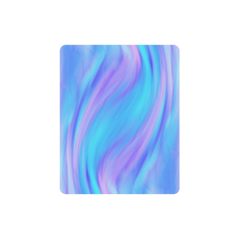 blue and pink feathers Rectangle Mousepad