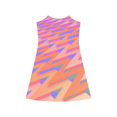 3-D Pastel Chevrons Alcestis Slip Dress (Model D05)