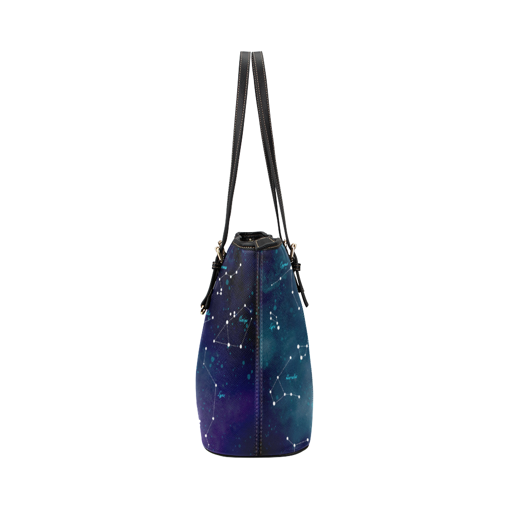 Constellations Leather Tote Bag/Large (Model 1651)