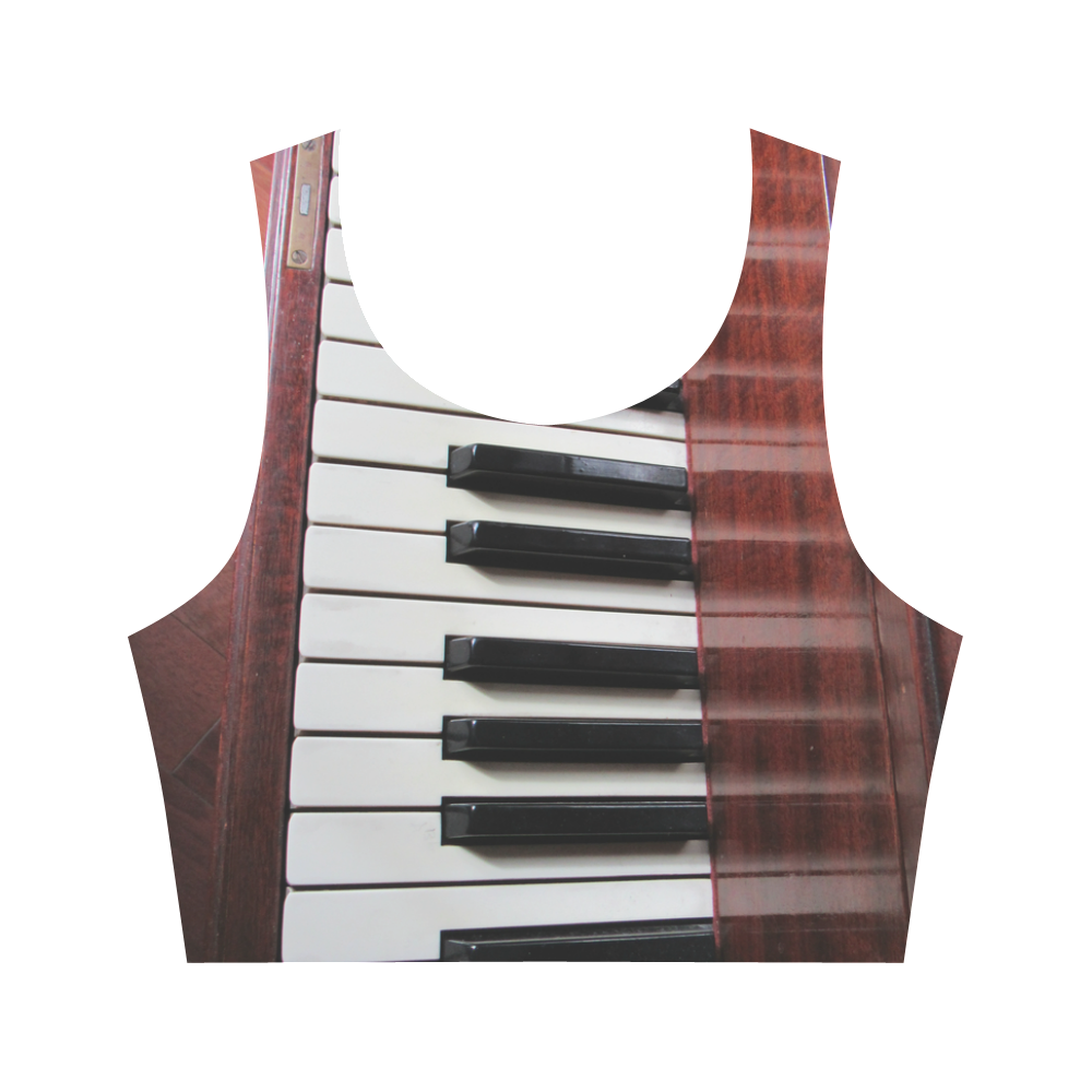 Piano by Martina Webster Women's Crop Top (Model T42)