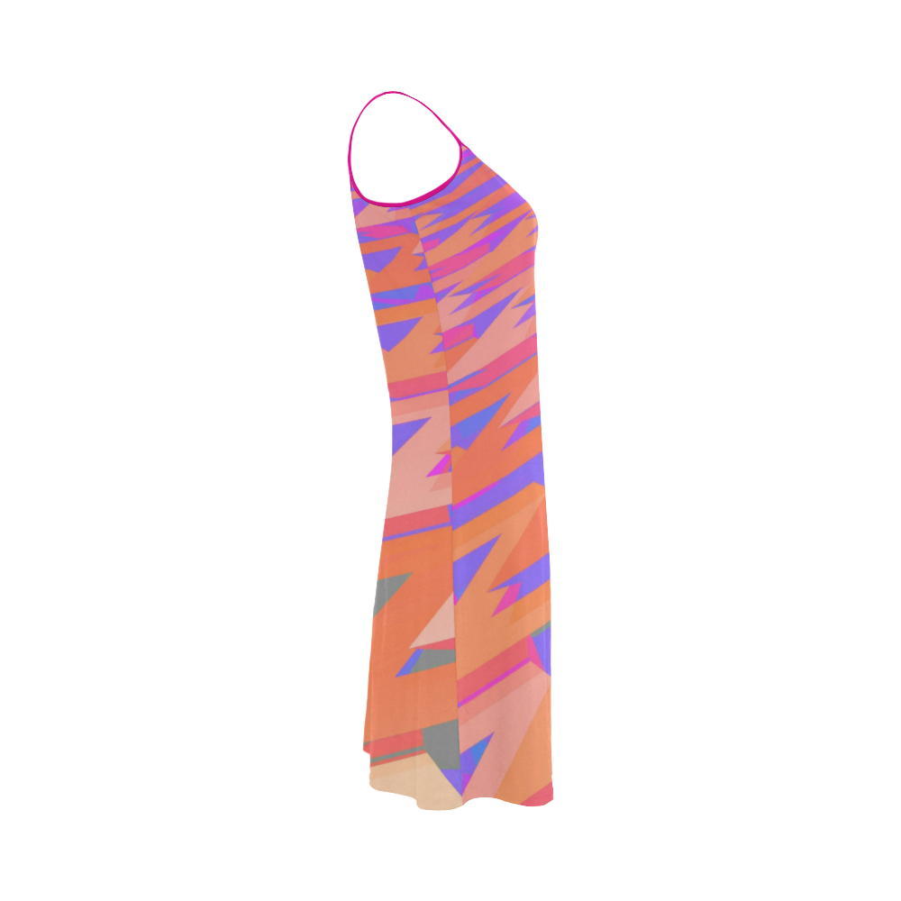 3-D Pastel Chevrons Alcestis Slip Dress (Model D05)
