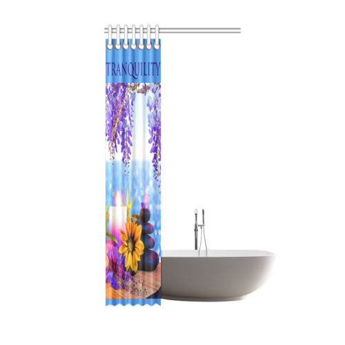spa_conceptPURPLE shower curtain#2 Shower Curtain 36"x72"