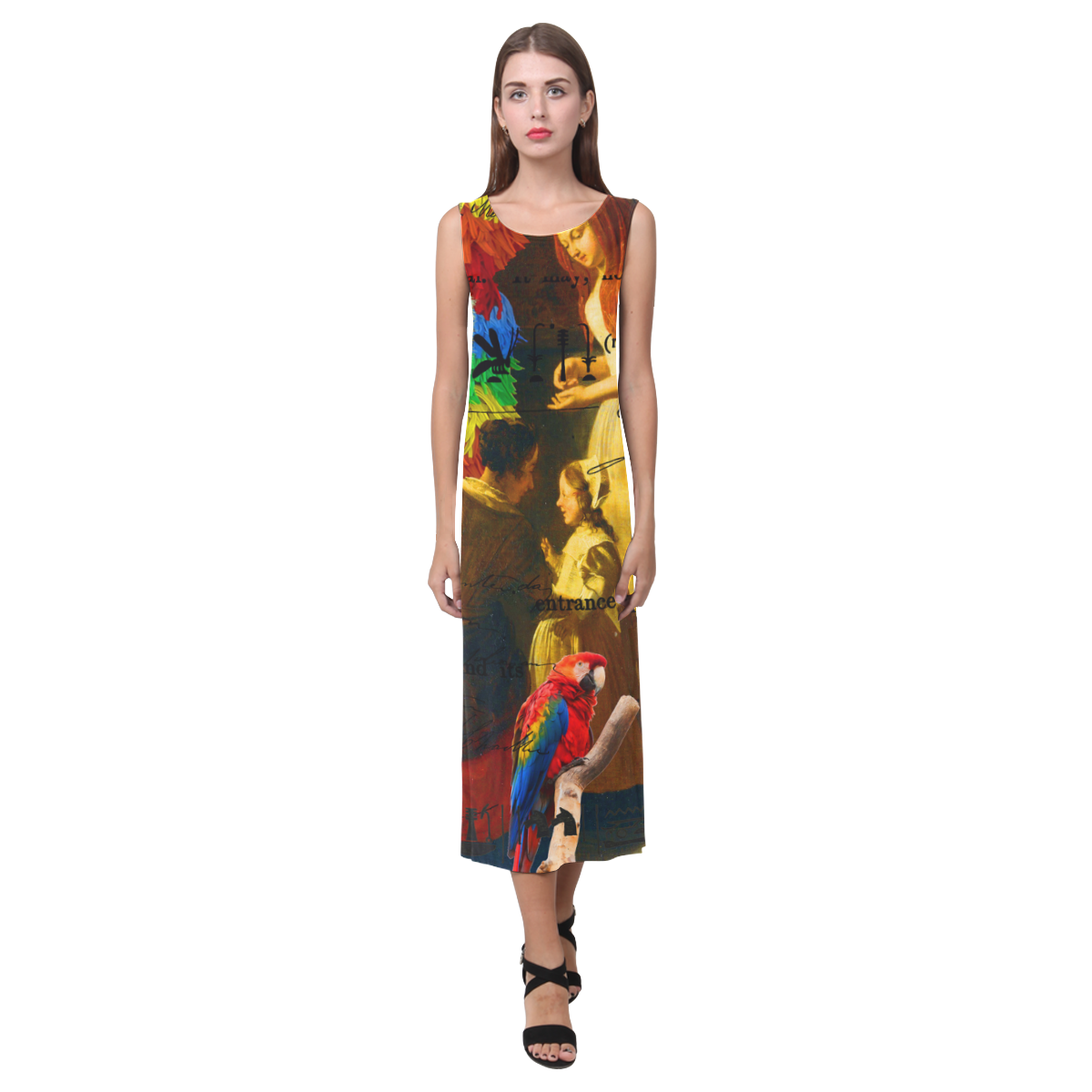 AND THIS, IS THE RAINBOW BRUSH CACTUS. I Phaedra Sleeveless Open Fork Long Dress (Model D08)