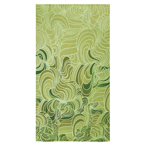 Green doodle drawing tones Bath Towel 30"x56"