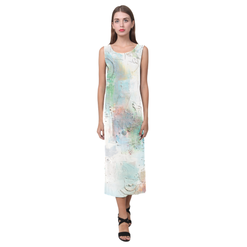 "BLACKCOMB"- SLEEVELESS DRESS Phaedra Sleeveless Open Fork Long Dress (Model D08)