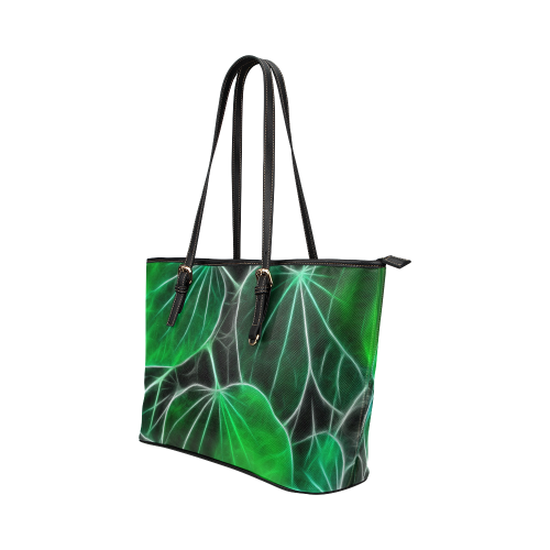 Foliage #9B - Jera Nour Leather Tote Bag/Small (Model 1651)