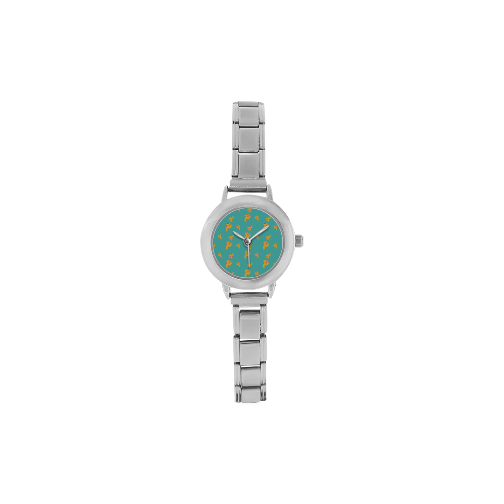 Pizza slices   - pizza and slice Women's Italian Charm Watch(Model 107)