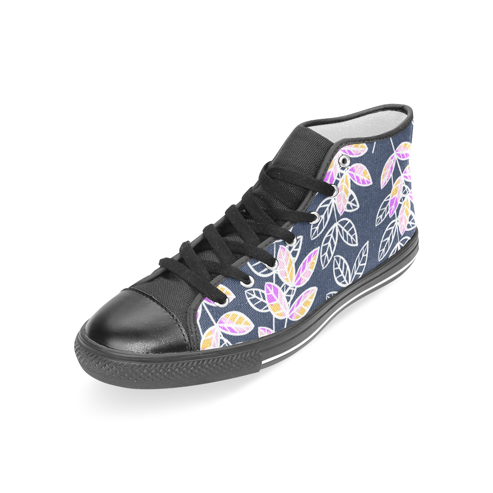Winter Foliage Women's Classic High Top Canvas Shoes (Model 017)