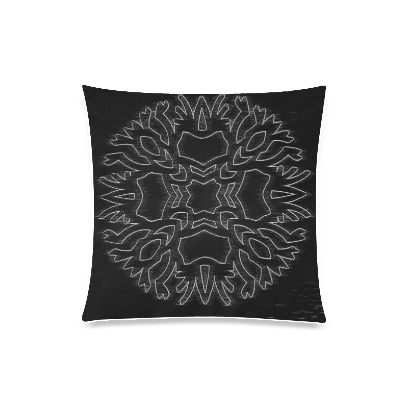 Scratchy Snowflake Custom Zippered Pillow Case 20"x20"(Twin Sides)