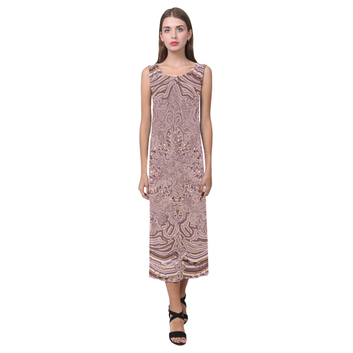 labyrinthe Phaedra Sleeveless Open Fork Long Dress (Model D08)