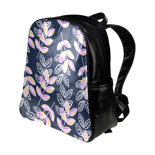 Winter Foliage Multi-Pockets Backpack (Model 1636)