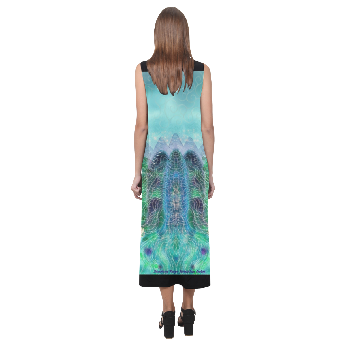 thai Phaedra Sleeveless Open Fork Long Dress (Model D08)