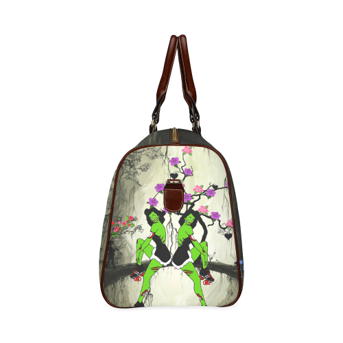 zombie and the beauty Waterproof Travel Bag/Large (Model 1639)