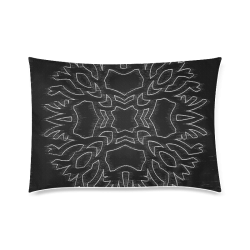 Scratchy Snowflake Custom Zippered Pillow Case 20"x30"(Twin Sides)
