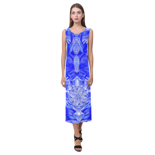 BLUE INK 2 Phaedra Sleeveless Open Fork Long Dress (Model D08)