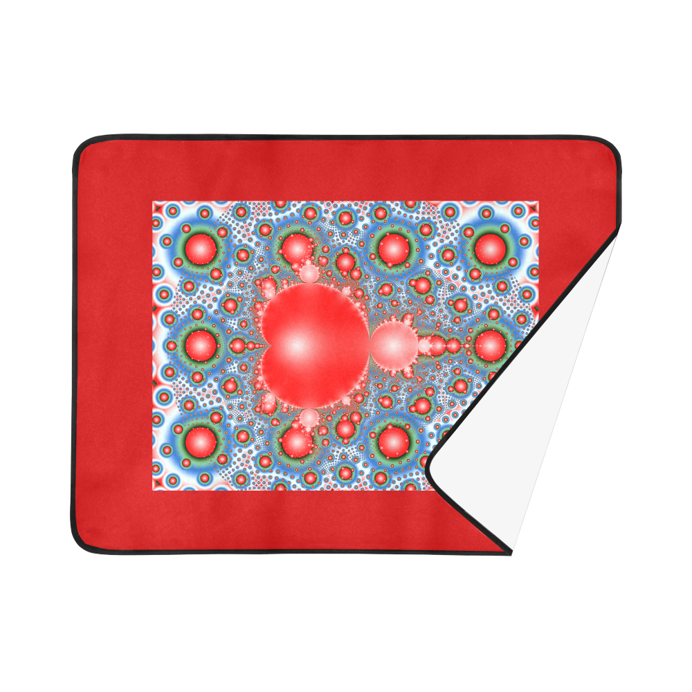 Polka dot - Dot Fractal - funny dots Beach Mat 78"x 60"