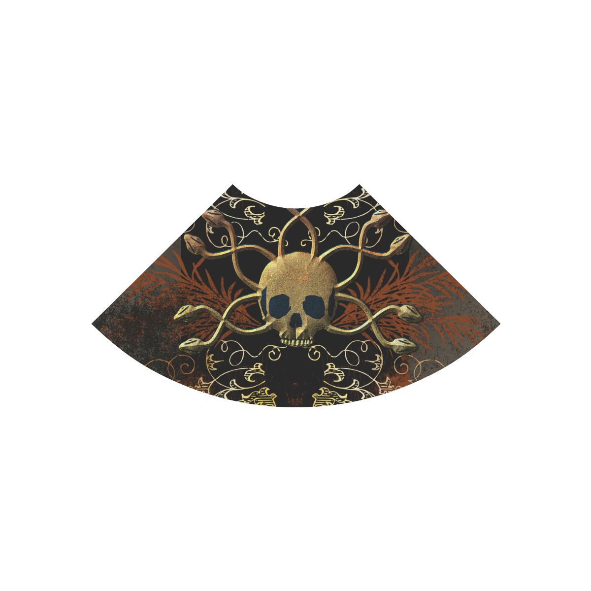 Amazing skull Atalanta Casual Sundress(Model D04)