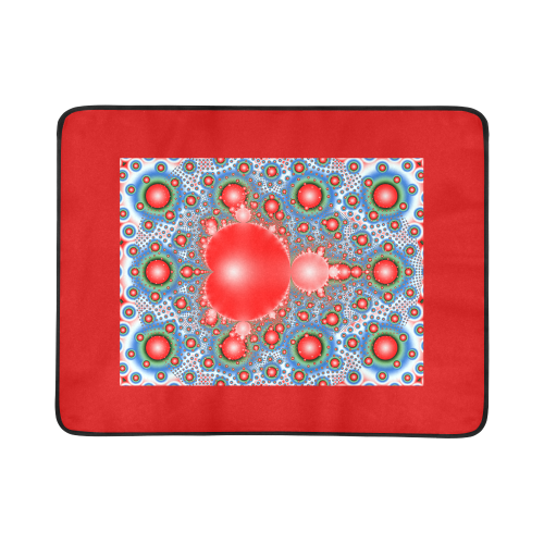 Polka dot - Dot Fractal - funny dots Beach Mat 78"x 60"