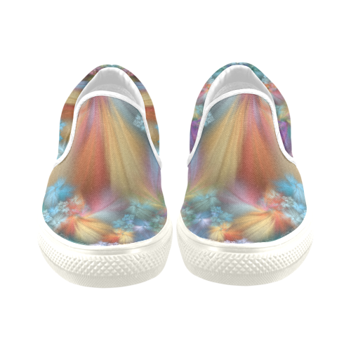 Evidence of Angels Unusual Canvas Shoes Women's Unusual Slip-on Canvas Shoes (Model 019)