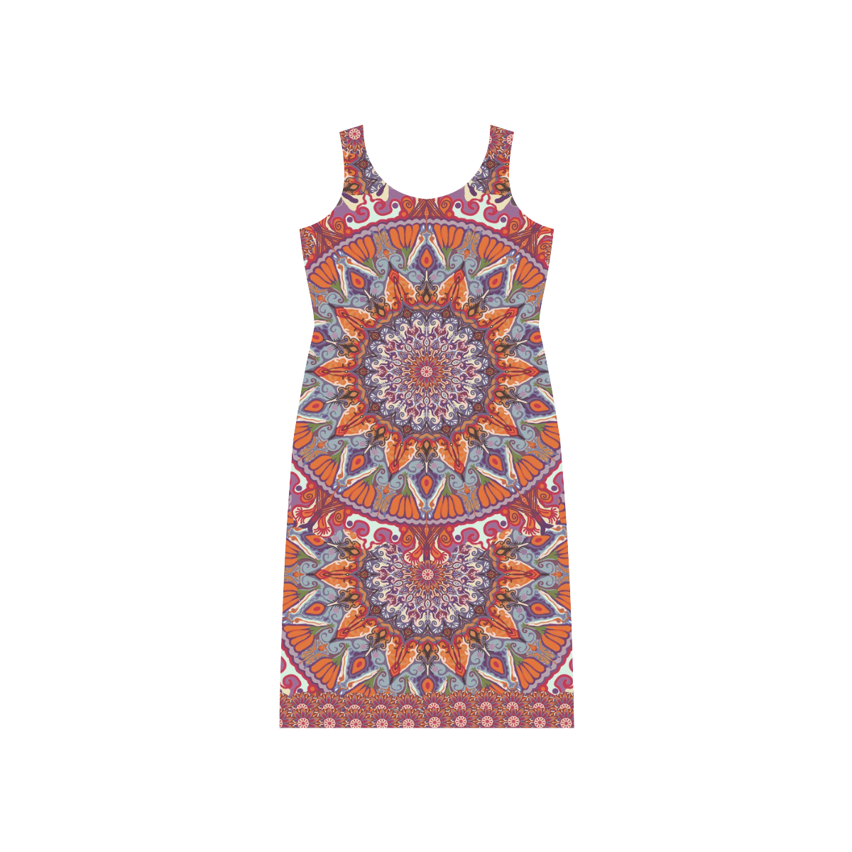 boho-mandala1 Phaedra Sleeveless Open Fork Long Dress (Model D08)
