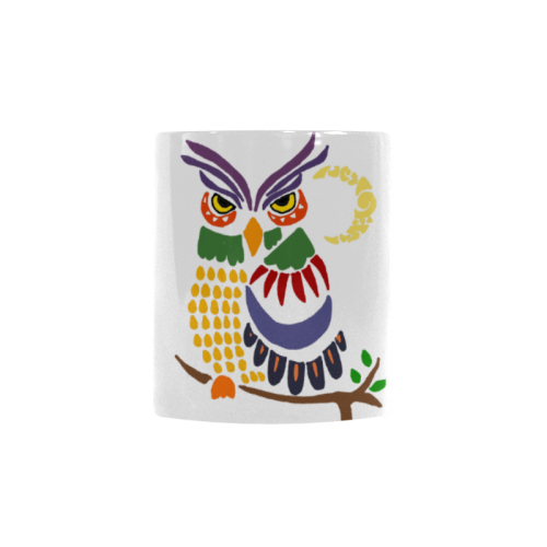 Artistic Owl Abstract Custom Morphing Mug