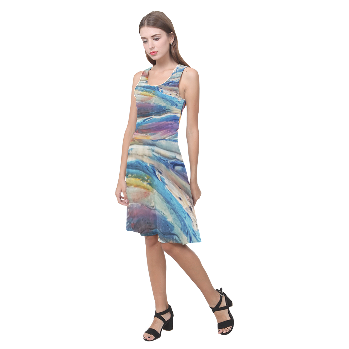 Ocean Reflection by rokinronda Atalanta Casual Sundress(Model D04)