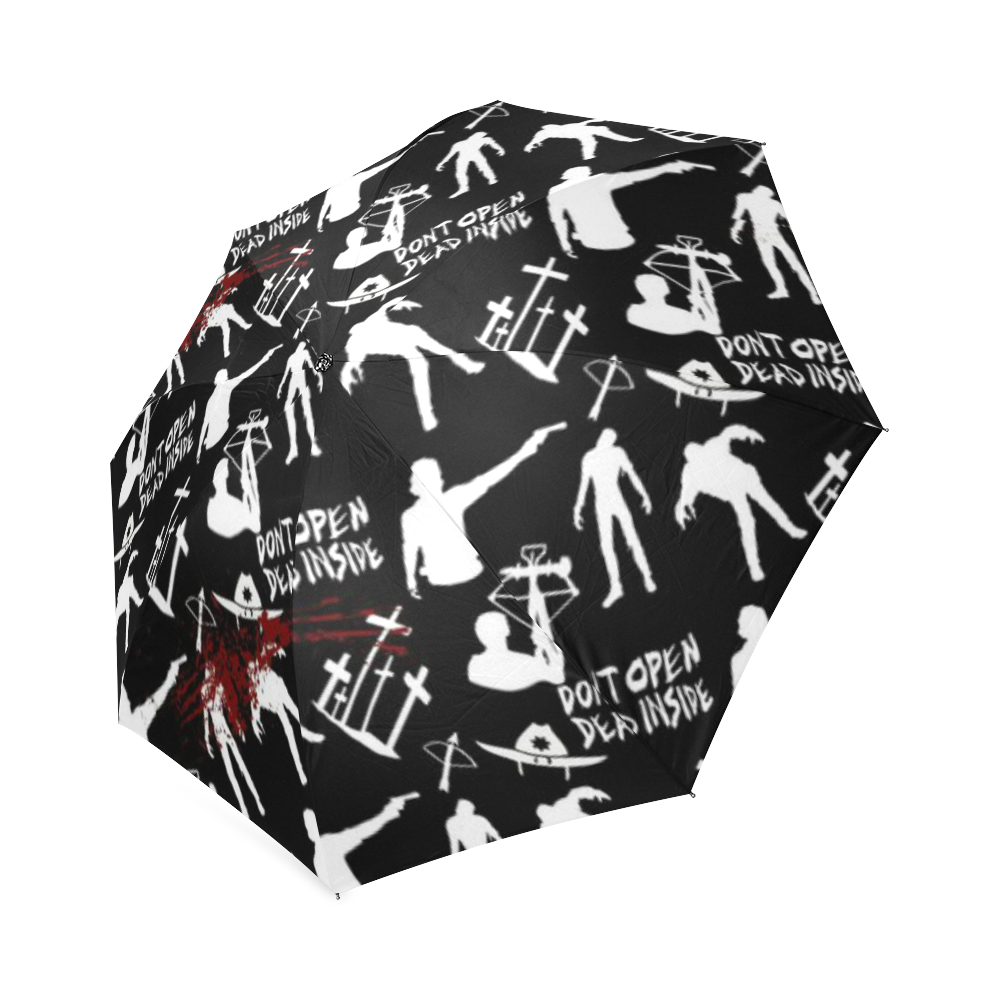BlackWalkingDeadleg Foldable Umbrella (Model U01)