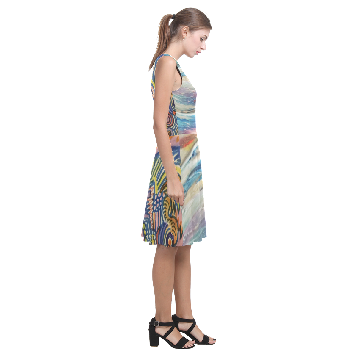 Ocean Reflection by rokinronda Atalanta Casual Sundress(Model D04)