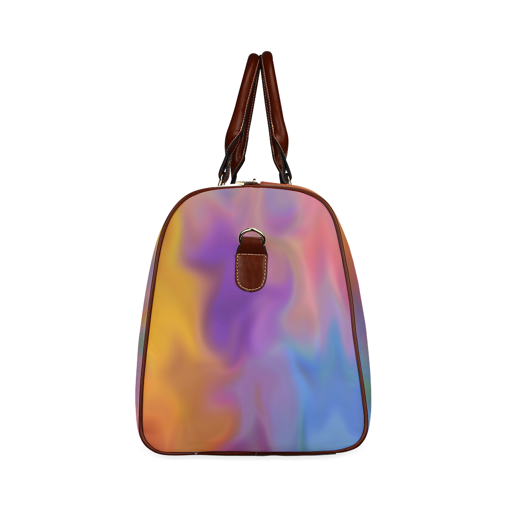 rainbow blobs Waterproof Travel Bag/Large (Model 1639)