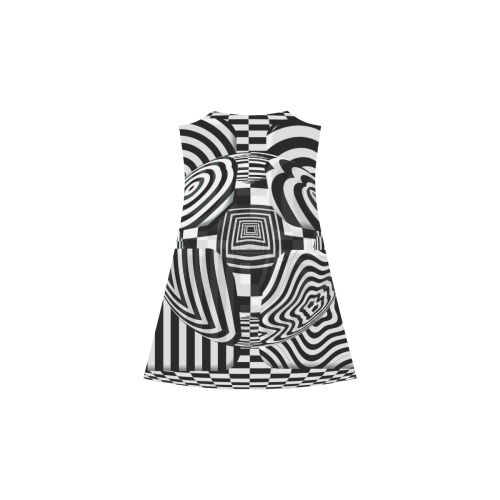 Quilts Op Art vier Pattern Alcestis Slip Dress (Model D05)