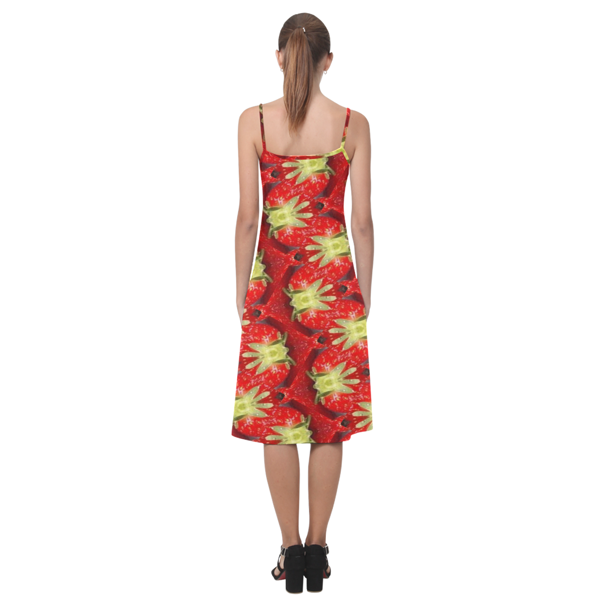 Erdbeeren Welle Alcestis Slip Dress (Model D05)