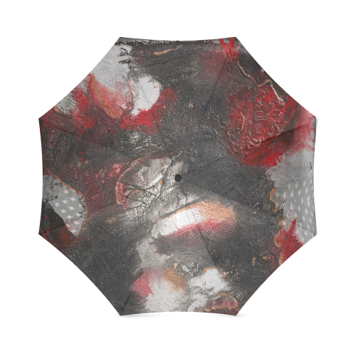 "DEVIL IN HER HEART"-UMBRELLA Foldable Umbrella (Model U01)