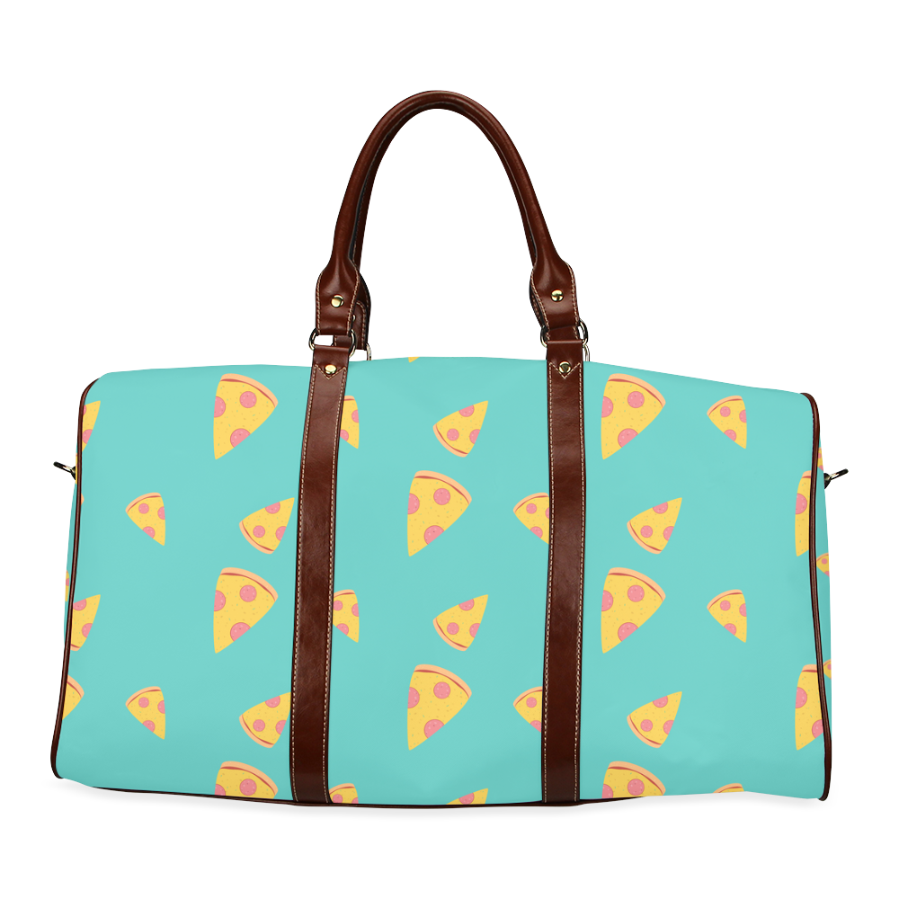 Pizza slices   - pizza and slice Waterproof Travel Bag/Large (Model 1639)