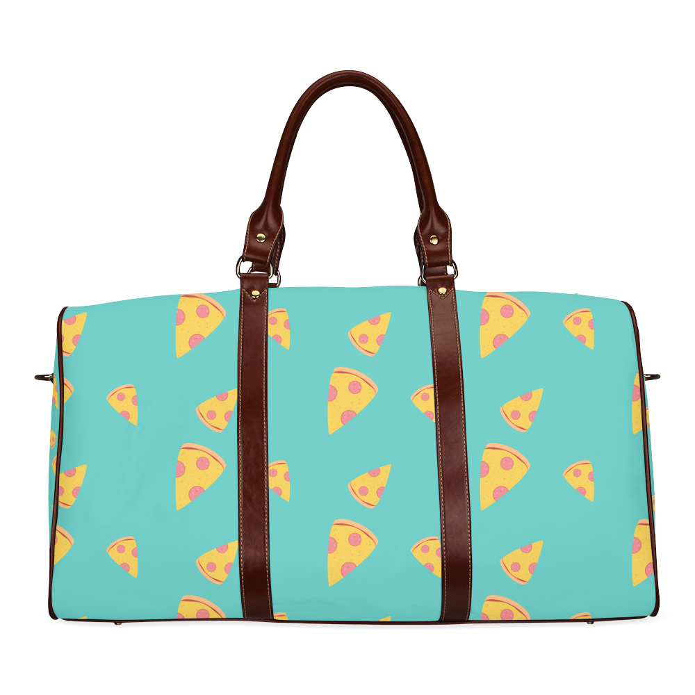 Pizza slices   - pizza and slice Waterproof Travel Bag/Large (Model 1639)