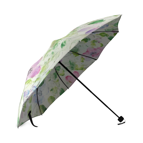 Pretty Painted PPosies Floral by rokinronda Foldable Umbrella (Model U01)