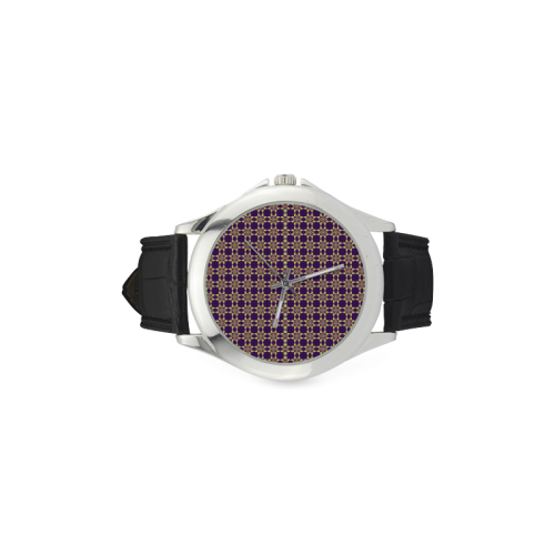 Purple Women's Classic Leather Strap Watch(Model 203)