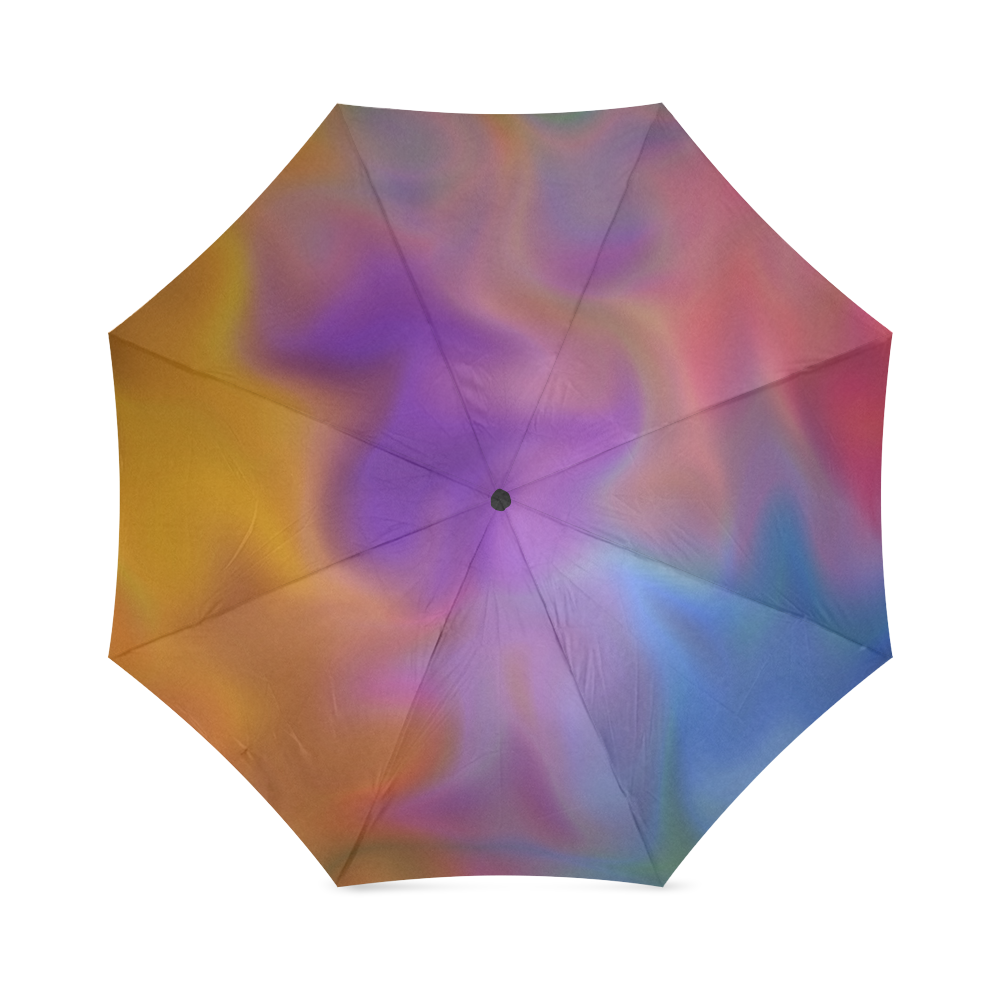 rainbow blobs Foldable Umbrella (Model U01)