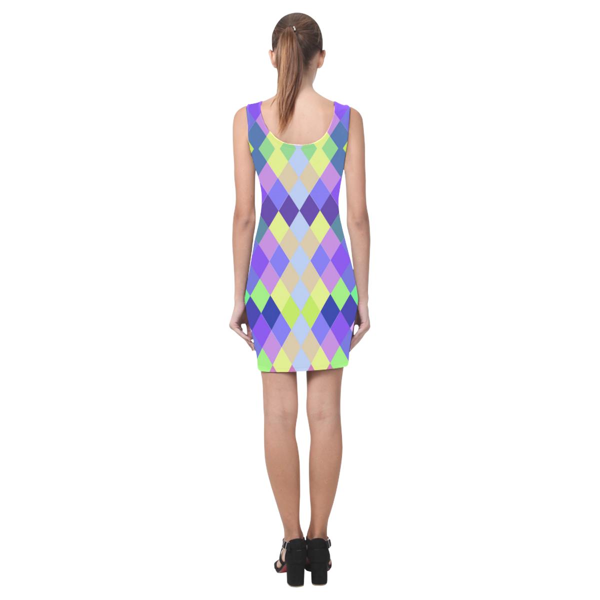 Abstract Medea Vest Dress (Model D06)