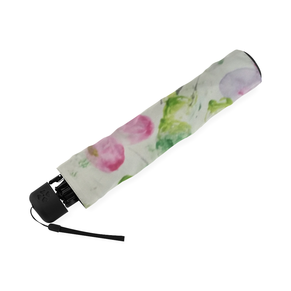 Pretty Painted PPosies Floral by rokinronda Foldable Umbrella (Model U01)