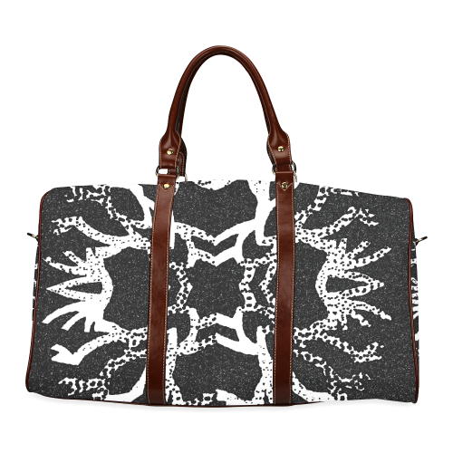 Snowflake Dark Art Print Waterproof Travel Bag/Small (Model 1639)