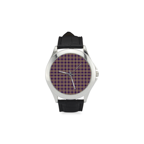 Purple Women's Classic Leather Strap Watch(Model 203)