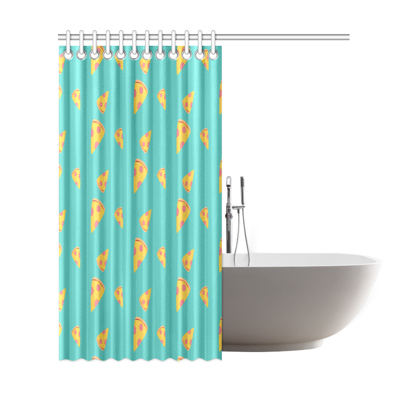 Pizza slices   - pizza and slice Shower Curtain 69"x72"