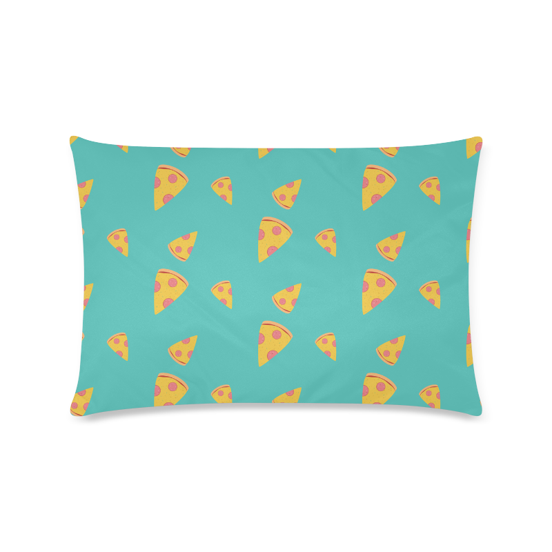 Pizza slices   - pizza and slice Custom Zippered Pillow Case 16"x24"(Twin Sides)