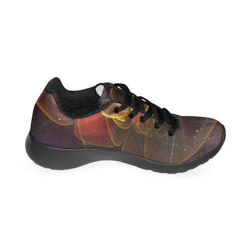 A  wonderful abstract fractal red yellow blossom Women’s Running Shoes (Model 020)