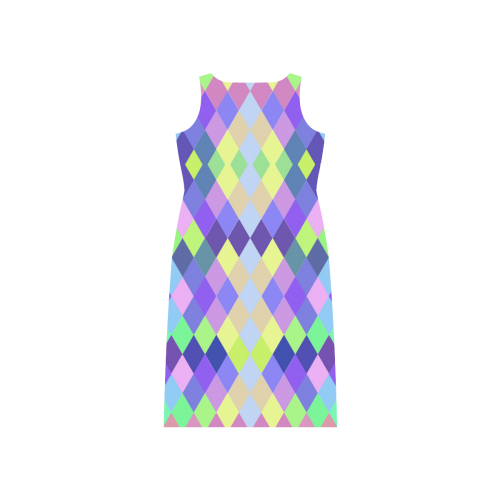 Abstract Phaedra Sleeveless Open Fork Long Dress (Model D08)