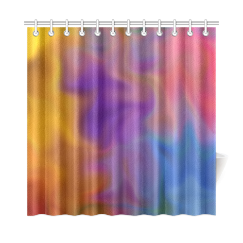 rainbow blobs Shower Curtain 72"x72"