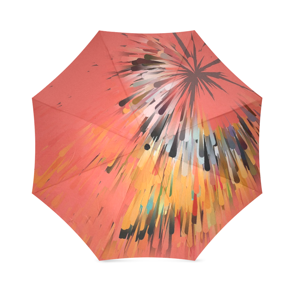 Orange Dream by Artdream Foldable Umbrella (Model U01)